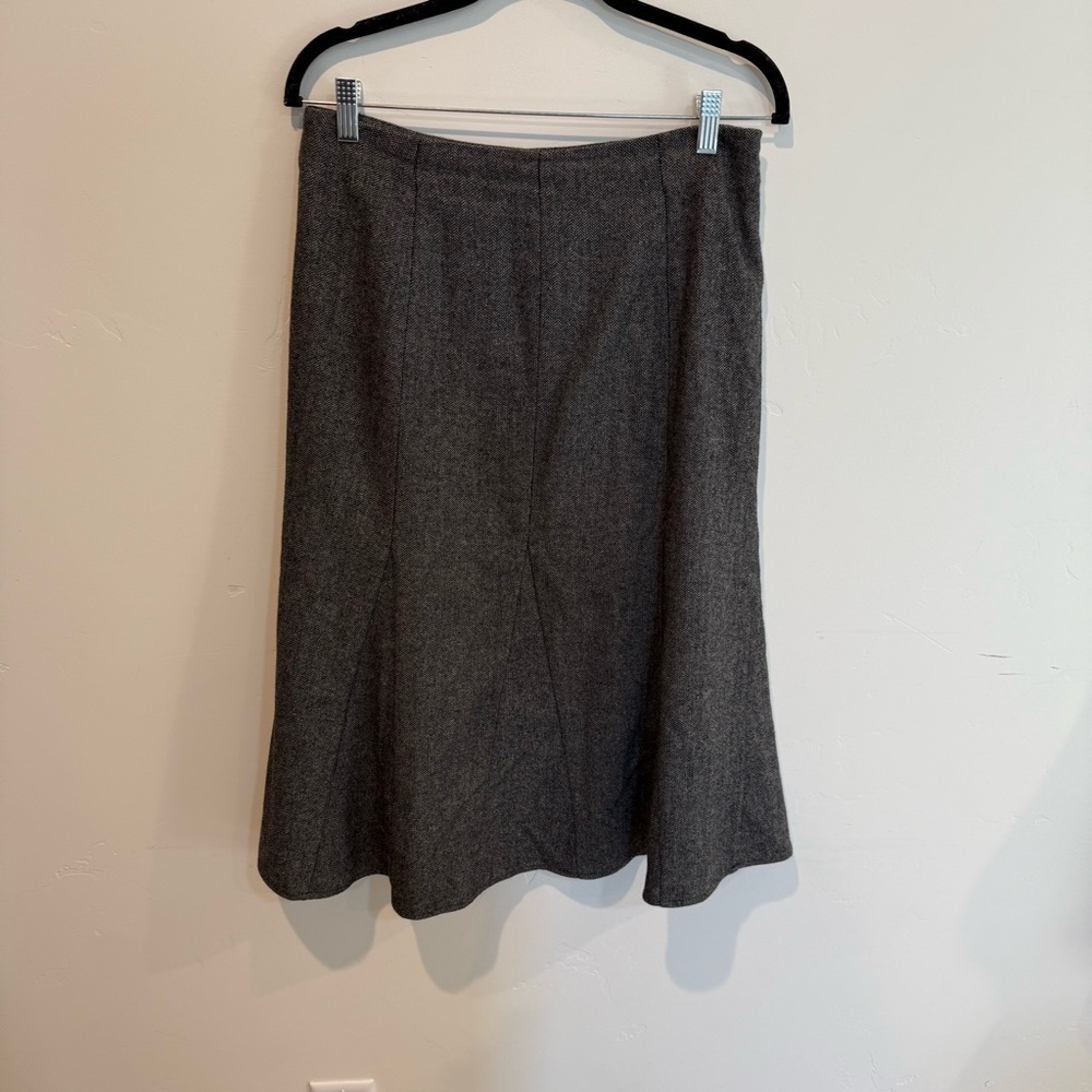 Sundance Wool Gray Women's A Line Skirt Size 6 Dark Academia Preppy Business